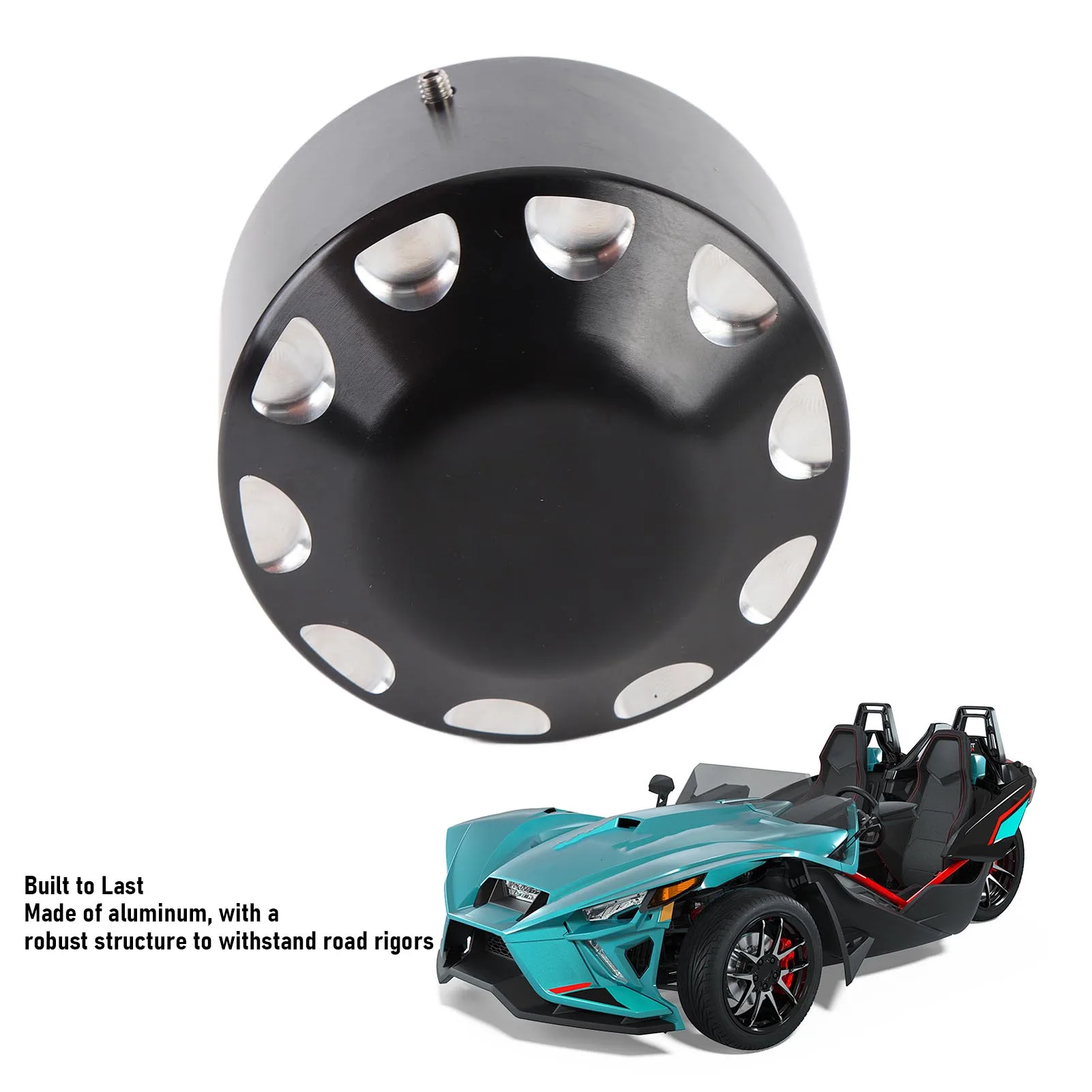 

Axle Nut Cover Sturdy Aluminium Wearproof Wheel Axle Nut Cap Replacement for Polaris Slingshot 2015-2024