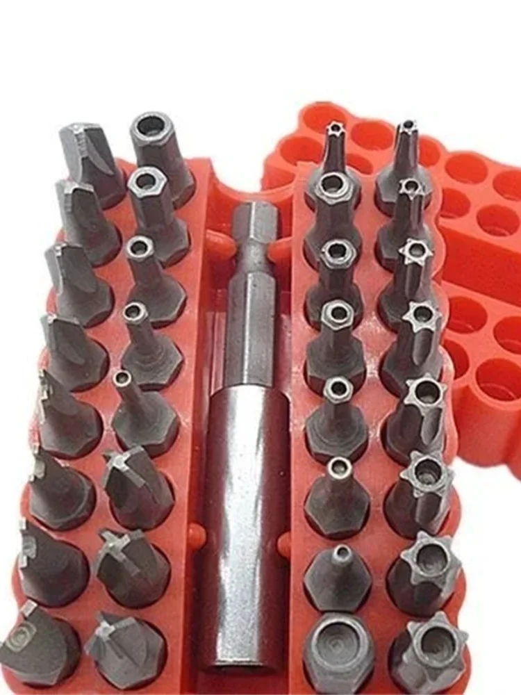 33pc Professional Security Bit Set - Tamper-Proof Multi-Type Screwdrivers with Magnetic Bit Holder -Essential Tools for Home