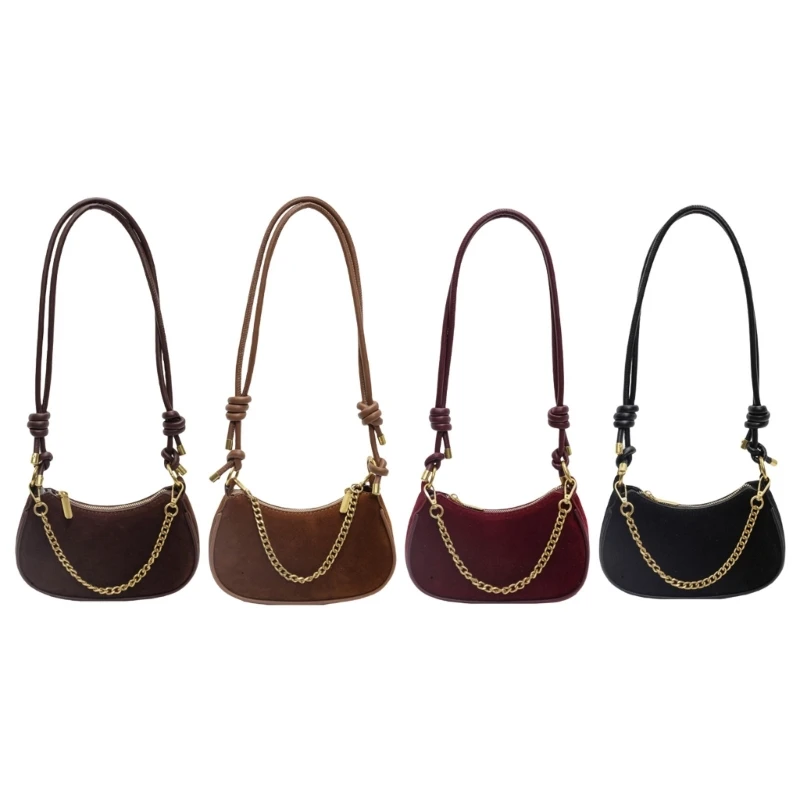 Autumn Winter Simple Underarm Bag Retro Small Square Crossbody Shoulder Bags