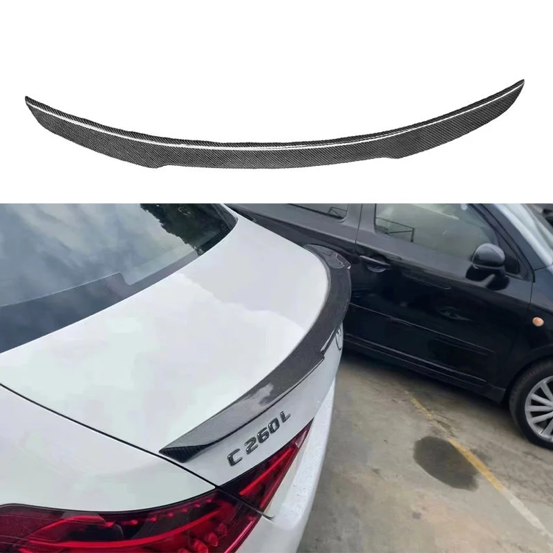 W206 C Class High Quality FD Style Carbon Fiber Rear Spoiler Rear Spoiler Wing for   C Class W206