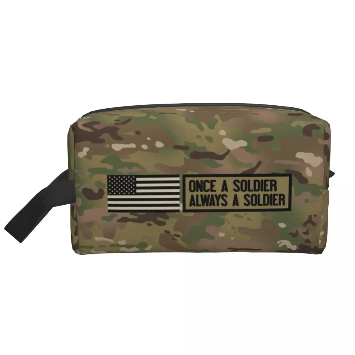 

Индивидуальная камуфляжная косметичка Once A Soldier Always A Soldier, женский косметический Органайзер