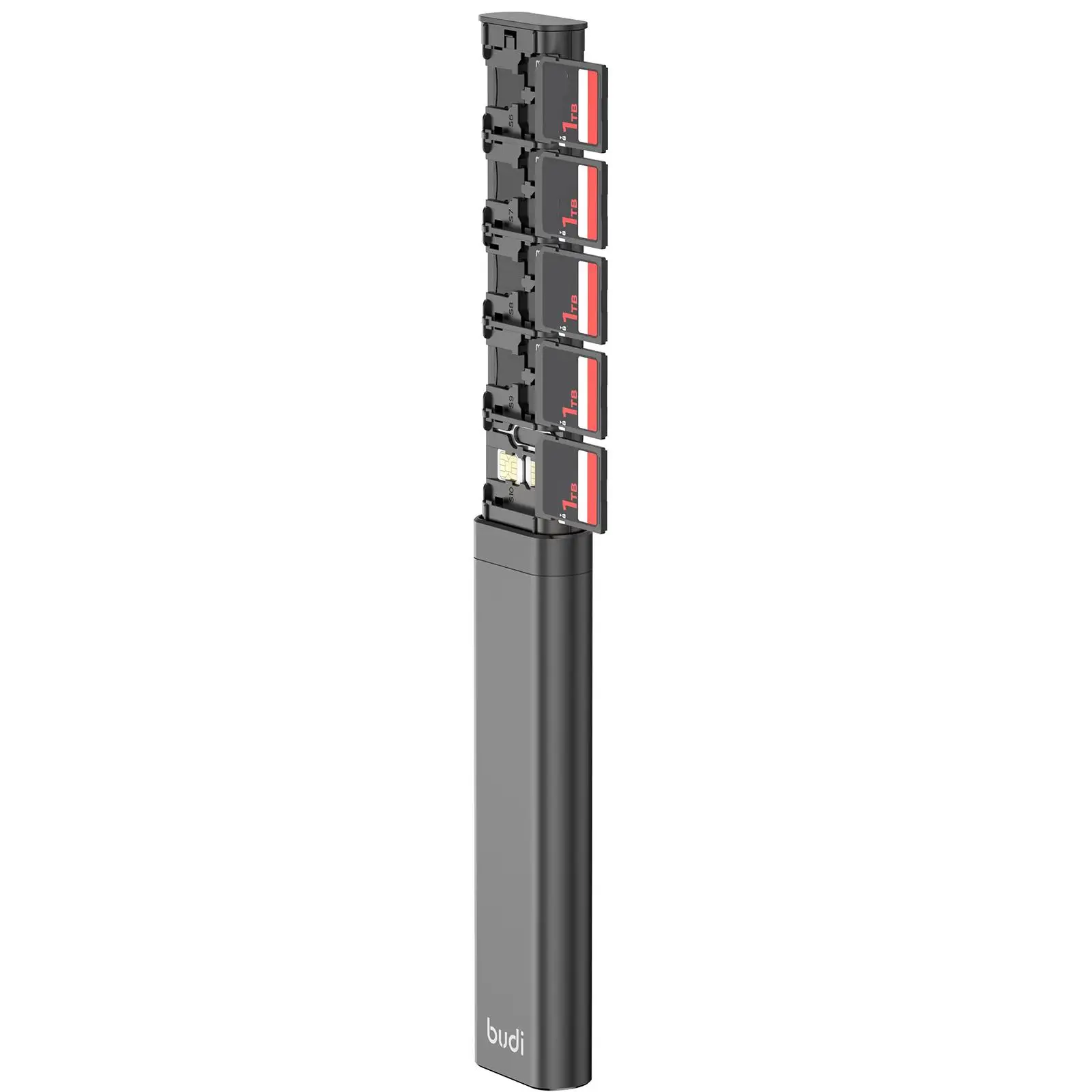 Budi-Cable multifuncional, adaptador inteligente, almacenamiento de tarjetas, Cable de datos, caja USB, lector de tarjetas Universal para Samsung W4H5