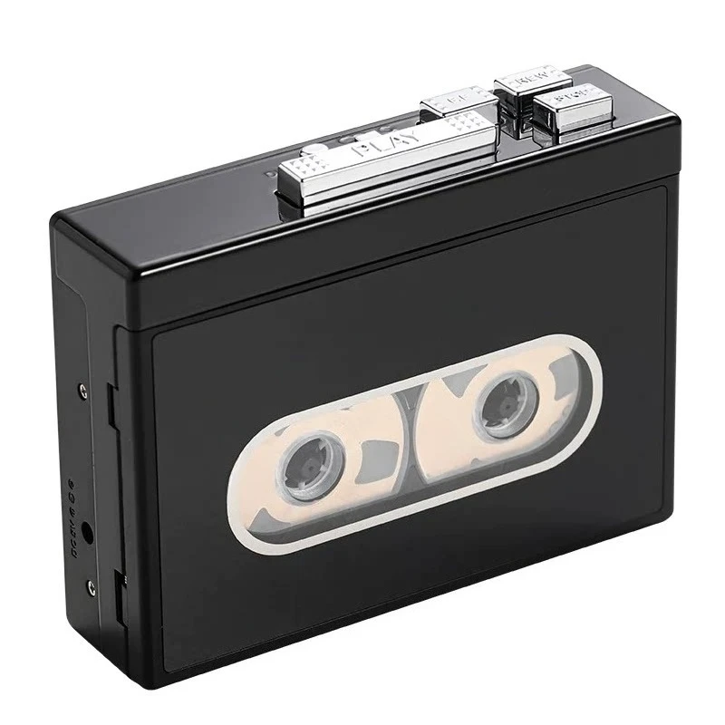 Vintage Bluetooth Cassette Player HIFI Stereo Portable FM Radio Transparent Walkman Audio Recorder Nostalgia Gift Clear Shell