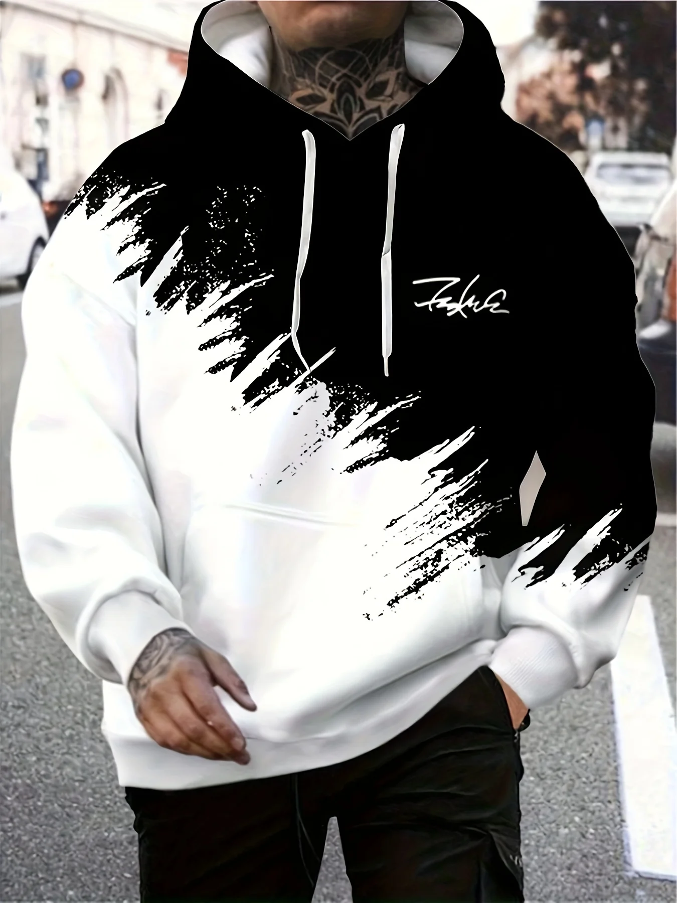 

Men's Casual Fashion Wear Hooded Sweatshirt with Kangaroo Pocket Casual Long Sleeve Hoodie for Outdoor Wear Clothing