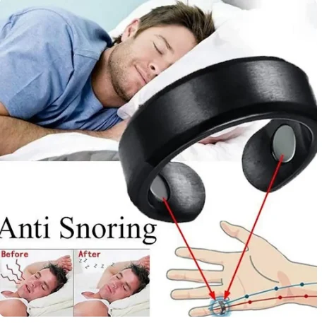 Anti Snoring Device Ring Magnetic Therapy Acupressure Treatment Against Finger Ring Anti Snore Sleep Aid for Snoring