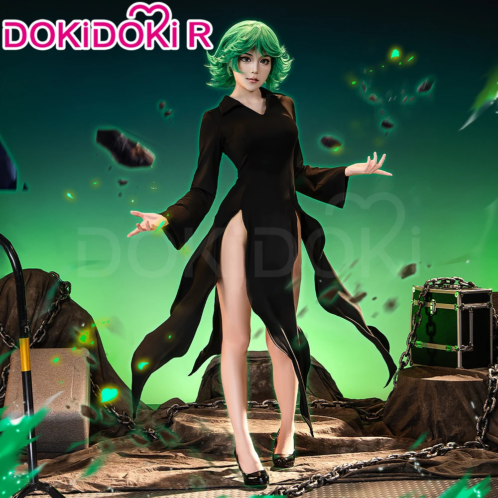

Anime One Punch Superman Trembling Dragon Roll Cosplay Tight Dress Set for Women Halloween Role Playing Sexy Dress