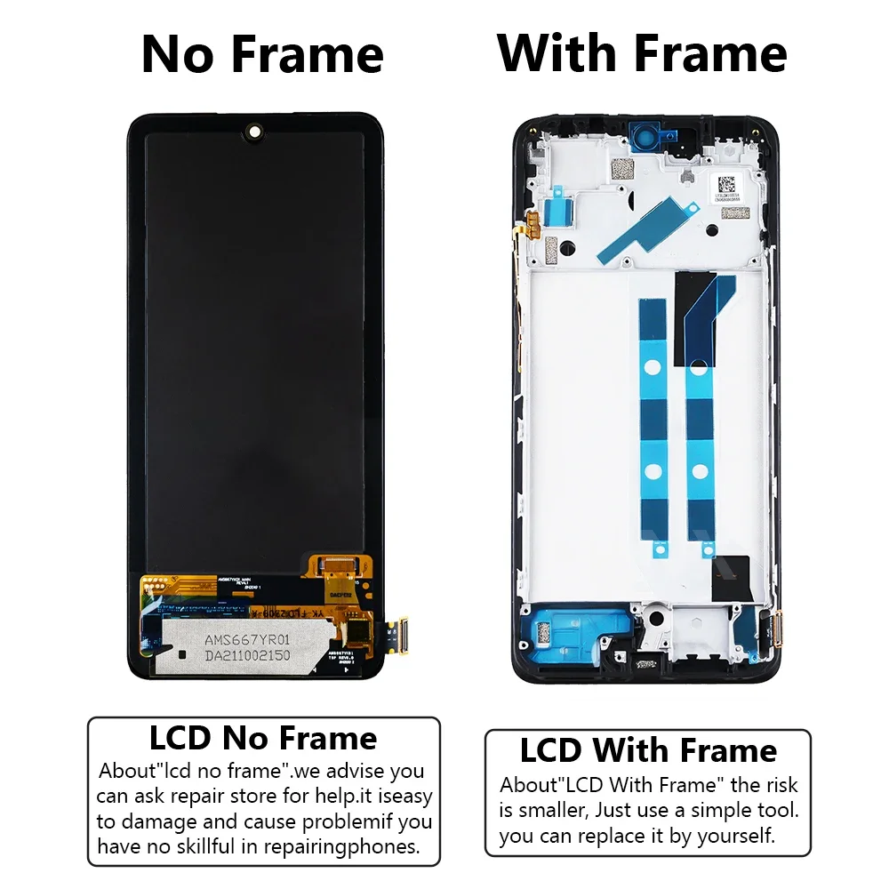 6.67\'\' OLED For Xiaomi Redmi Note 11 Pro  LCD Display Screen Touch Panel Digitizer Replacement For Redmi Note 11 Pro Screen