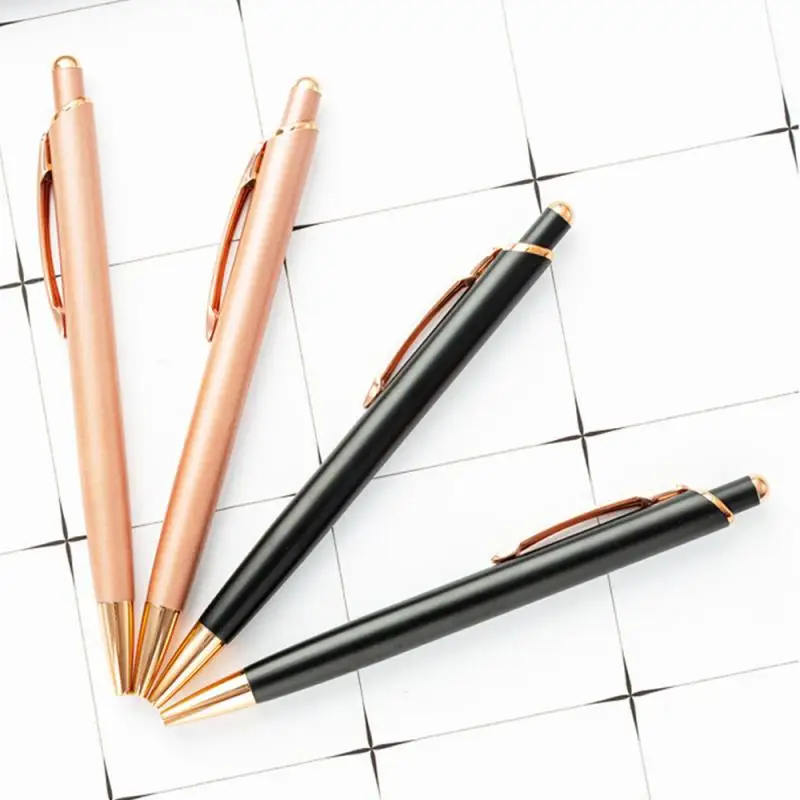 Personalized Luxury Ballpoint Pen Metal School Teacher Gift Supplies Stationery Office Writing Useful Lettering Cute 2024