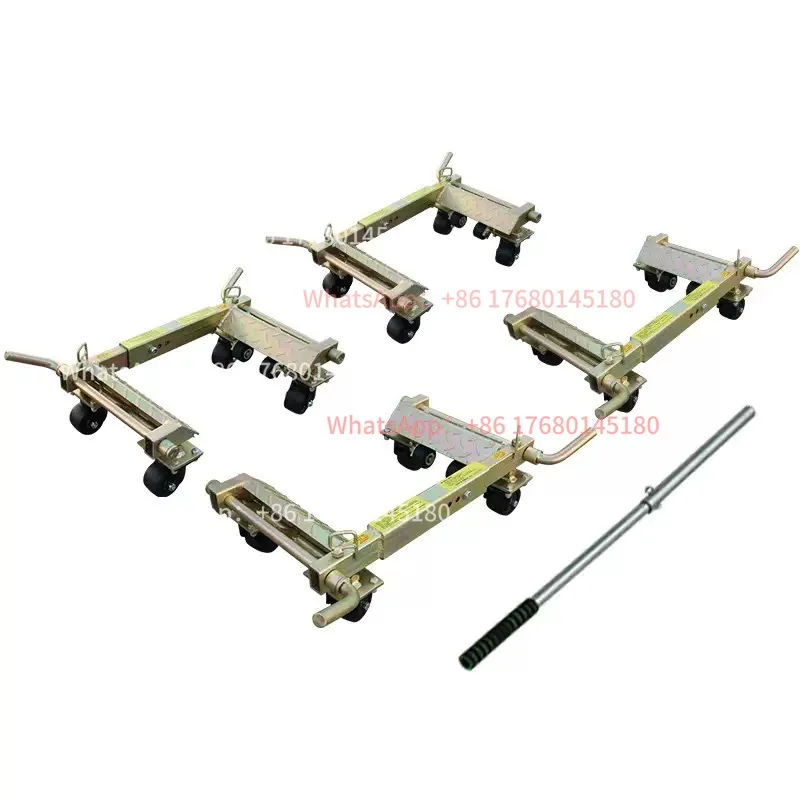 3 Ton Lever‑Type Car Mover, 4‑Wheel Manual Vehicle Shifter, Manganese Steel Car Moving Dolly
