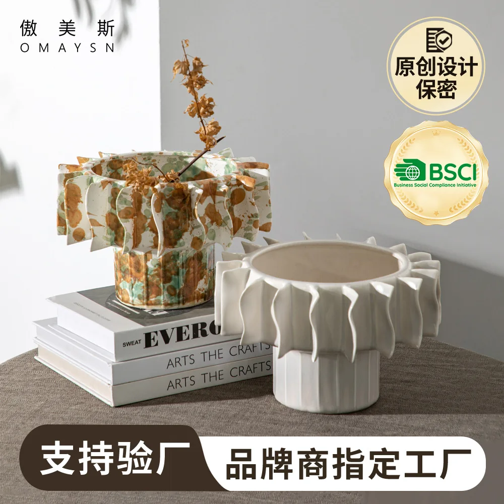 

Handmade ceramic fruit plate home decoration plate ornament custom crafts