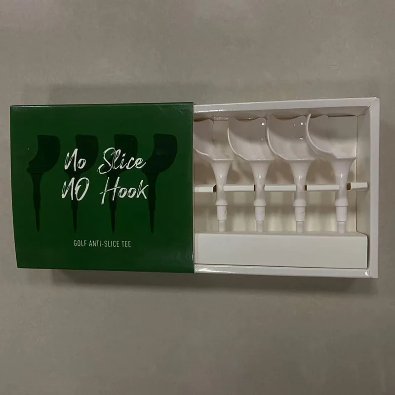 MELELINKS Golf Spike Anti-Slice Tee Bullseye Design Hit the Ball More Accurately 4pcs Per Box