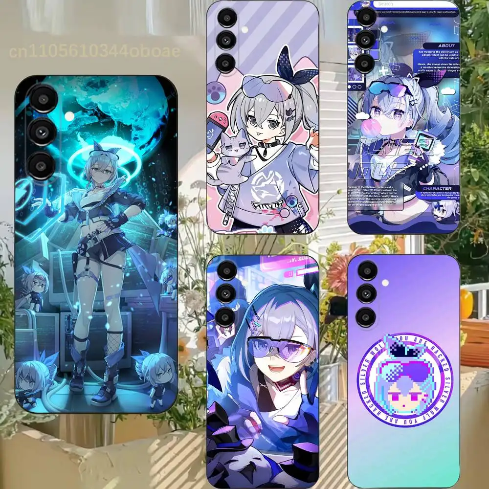 Honkai SP Silver Wolf Phone Case For Samsung S25,24,21,22,23,20,S30,Ultra,Plus, Fe,5G Silicone Cover