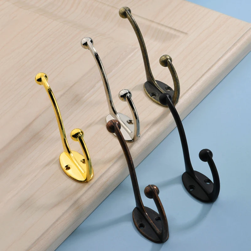 Antique Style Coat Hooks Wall Mounted  Robe Hooks Towel Hooks with Screws for Hanging Coat, Hat, Scarf, Key, Bag