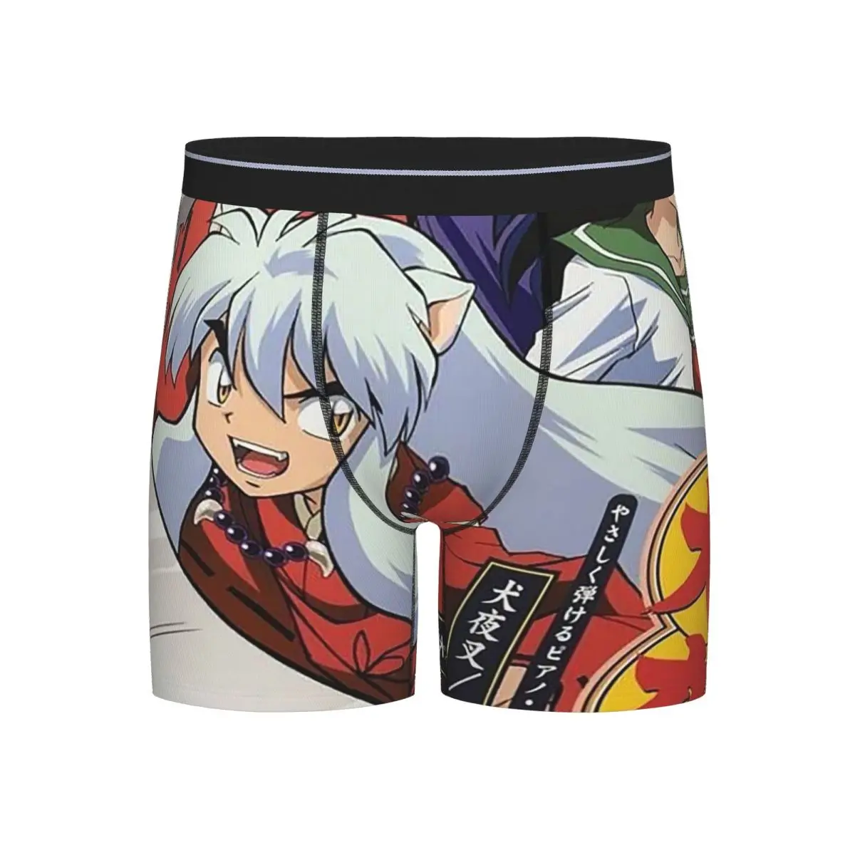 

Длинные трусы-боксеры, шорты Inuyasha, аниме, мужские трусы, мягкое нижнее белье для мужчин, подарок бойфренду