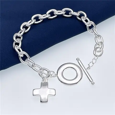 10 best sales क्रॉस ब्रेसलेट सिल्वर 925 - №9