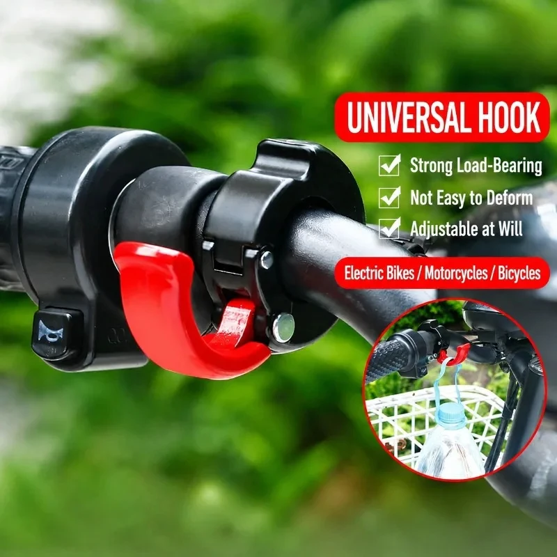 Multi-function Motorcycle Hanging Hook Replaceable Helmet Bag Hanger ABS Aluminum for Bike Luggage Rack Storage