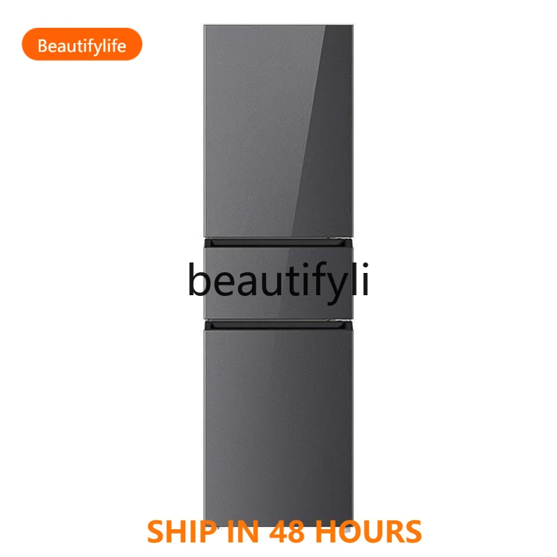 

Refrigerator three-door household first-class energy efficiency, power saving, silent air cooling, frost-free purification H