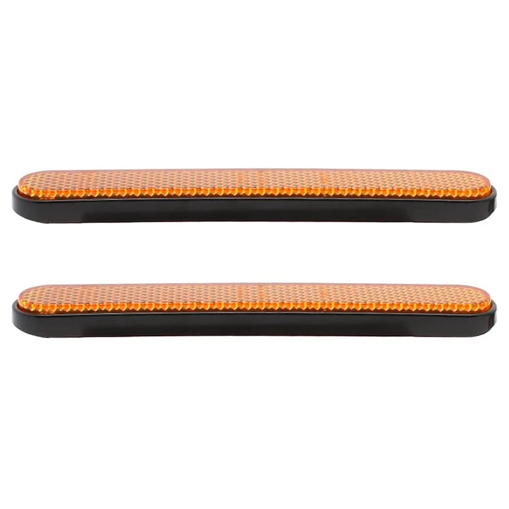 Compatible Motorcycle Front Fork Reflector Sticker Lower Legs Slider Safety Warning for Softail 883 1200 Yellow