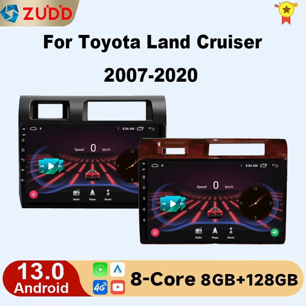 

9" For Toyota Pickup Land Cruiser LC 70 79 Series 2007-2020 Android 13 Autoradio Wireless Carplay Multimedia Player Radio DVD