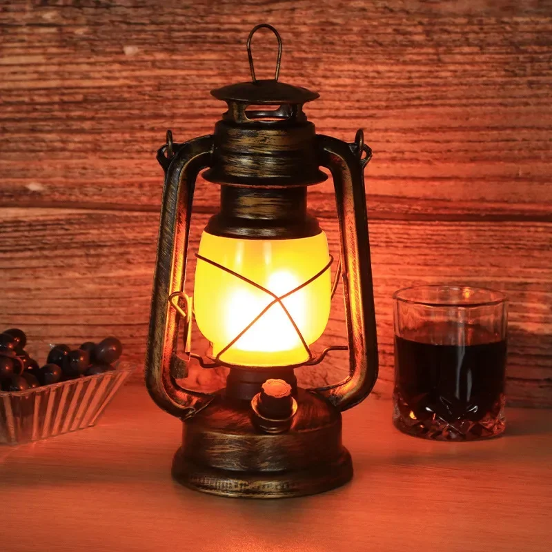 Charging Decoration Atmosphere Light Retro Horse Outdoor Camping Bar Light Table light Lantern Home decor led desk lamp