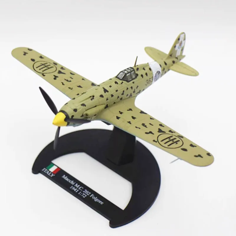 

Литой под давлением масштаб MC 202 Folgore, Италия, истребитель, сплав, имитация модели самолета, сувенирная коллекция, игрушка в подарок