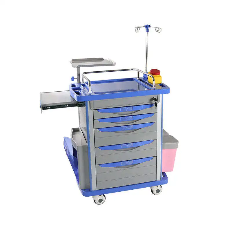 Factory Wholesale Hospital Medical ABS Emergency Trolley medical Treatment