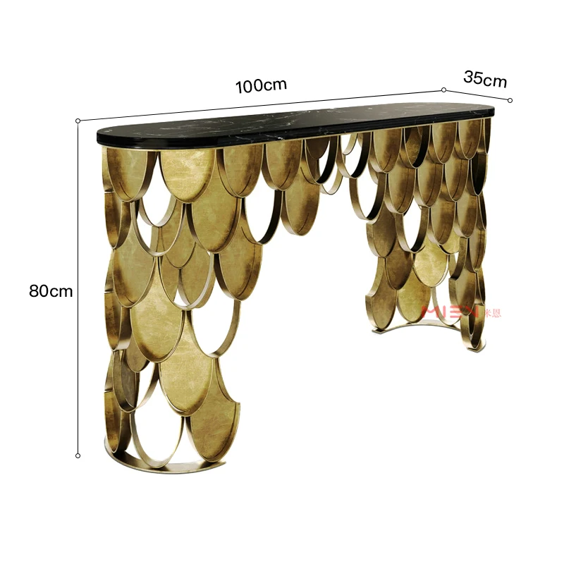 

YY Console Wall Long Table Home Marble a Long Narrow Table Console Tables