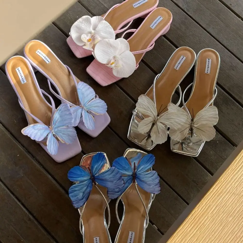 

Sandals Decorations Flower Shoe Accessories Moth Orchid Butterfly Orchid Butterfly Shoes Charms Removable Vacation Style