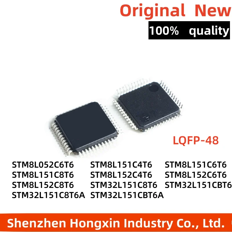 1 piece STM8L052C6T6 8L151C4T6 8L152 STM32L151C8T6 C8T6A CBT6 CBT6A 8-bit microcontroller MCU