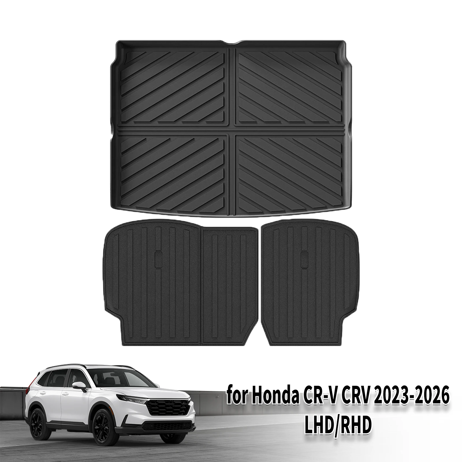 

for Honda CR-V CRV 2023 2024 2025 2026 LHD RHD High Quality TPE Car Floor & Trunk Mats, Waterproof Easy Clean
