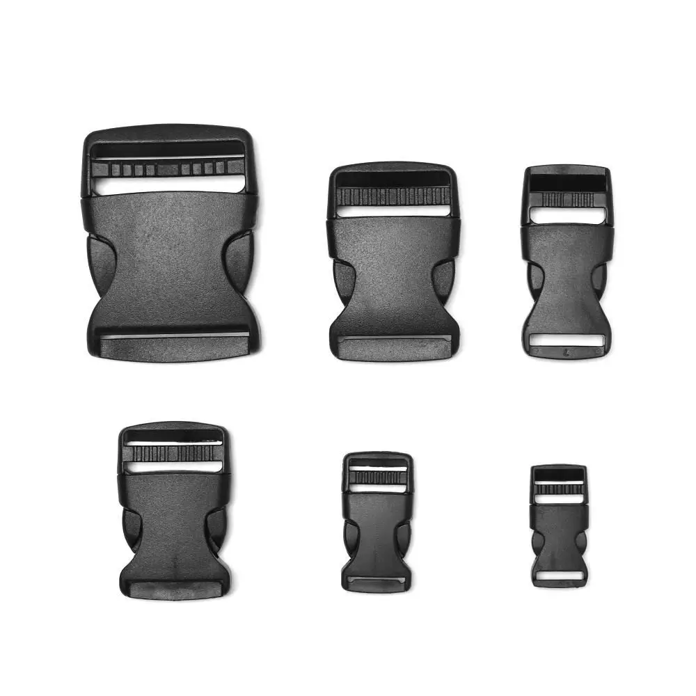 New Plastic Curved Buckle Lock Black Travel Bag Buckles Rope Adjustment Buckle Outdoor Tool