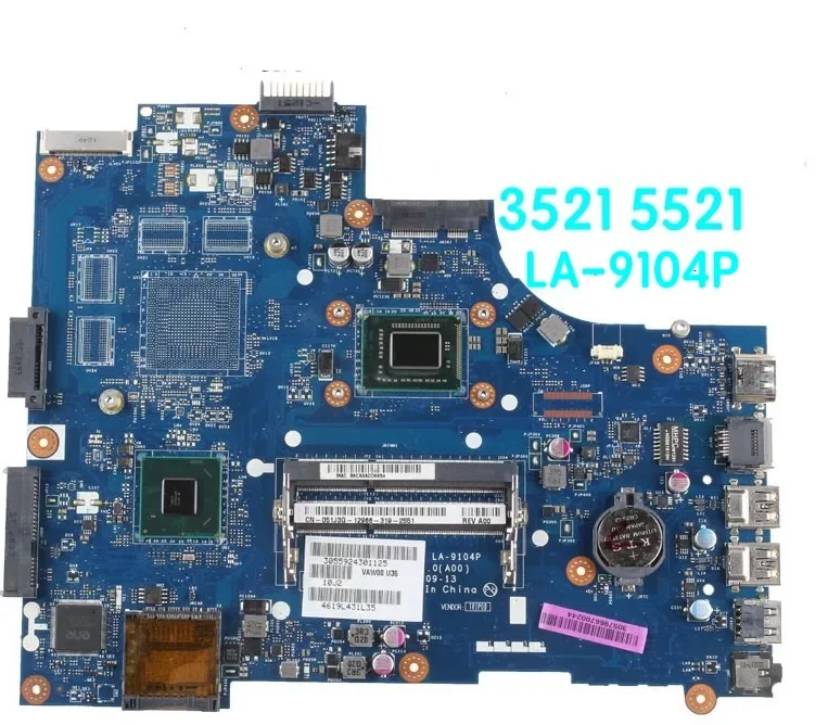 Dell Inspiron 3521 5521, lga-9104p, cn-0760r1, 0760r1, cn-051j3g,051j3G用のマザーボード,テスト済み,100%