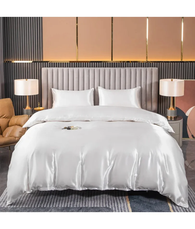 

Kuup satin surface Duvet Cover Colored Bedding Set QUEEN KING Size Quilt Cover High Quality Skin Friendly Fabric Bedding Cover