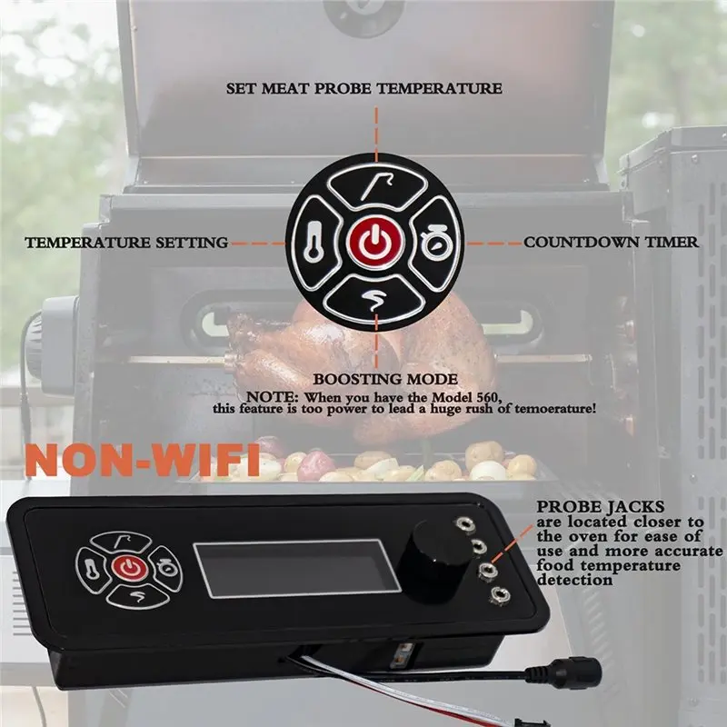 EYFL-For Masterbuilt Gravity Series 560/800/1050 Digital Charcoal Grill Replacement Non-Wifi Controller