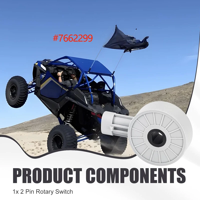 

Для Polaris Ranger 1000 XP Diesel, RZR 570, 900, 1000 RS1 XP Turbo, RZR XP 4 1000 General, поворотный переключатель положения передач, 2 контакта, 7662299