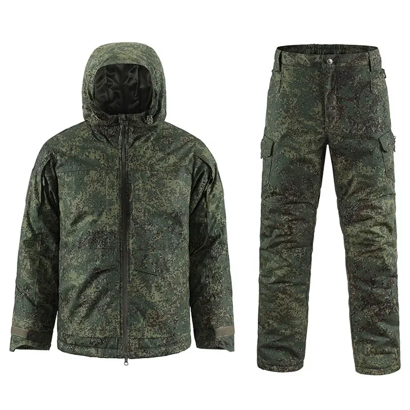 

M65 Winter Camo Tactical Sets Men Polar Region Outdoor Jackets+X7 Winterize Cargo Pants Set Outdoor Waterproof Warm Combat Suits