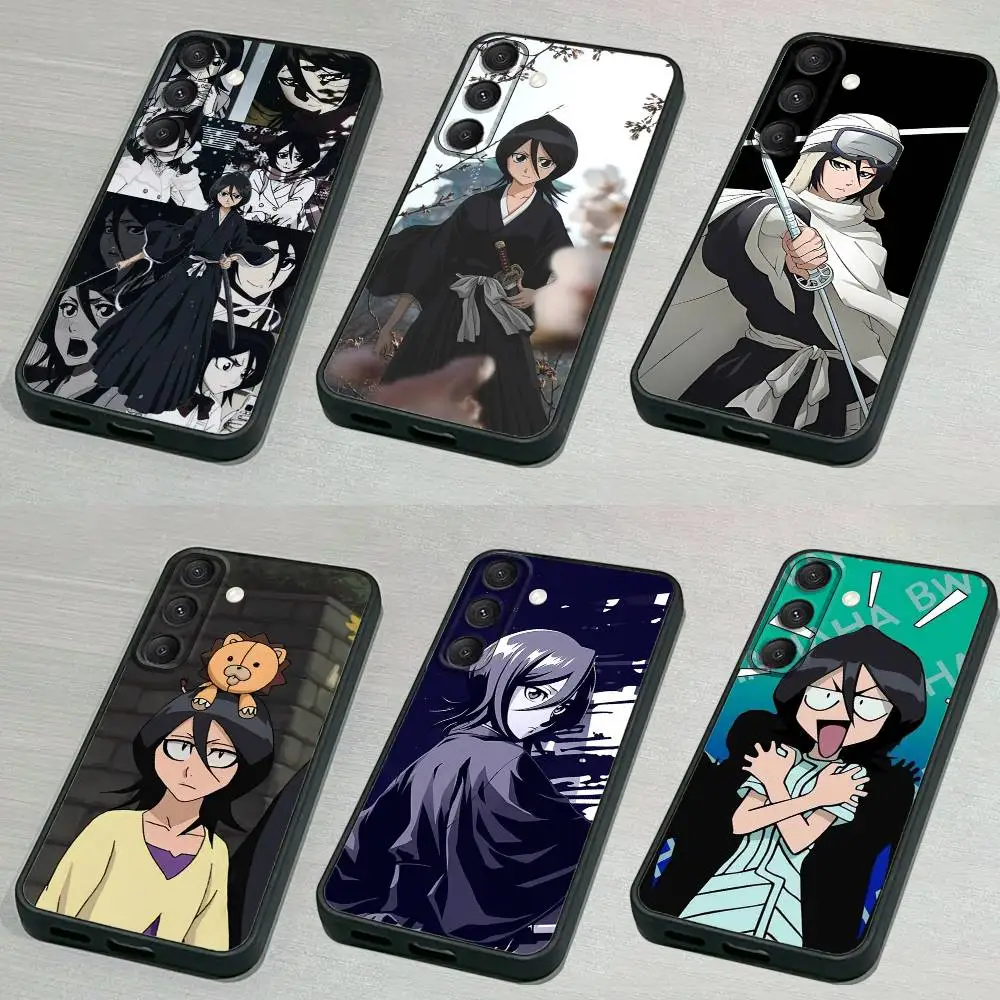 

R-Rukia Anime-E KuchikiS Phone Case For Samsung S 25,24,23,22,30,21,10,9,Ultra,Plus,Lite,FE,4,5G Black Soft Case