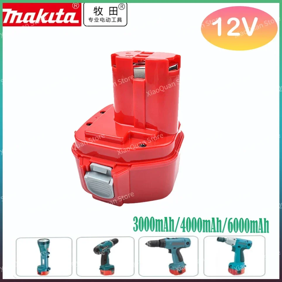 

12V 4000mAh For Makita PA12 Battery Ni-Mh 1200 1220 1201 1222 1233SA/B1235 192681-5 Cordless Tools Replacement Battery