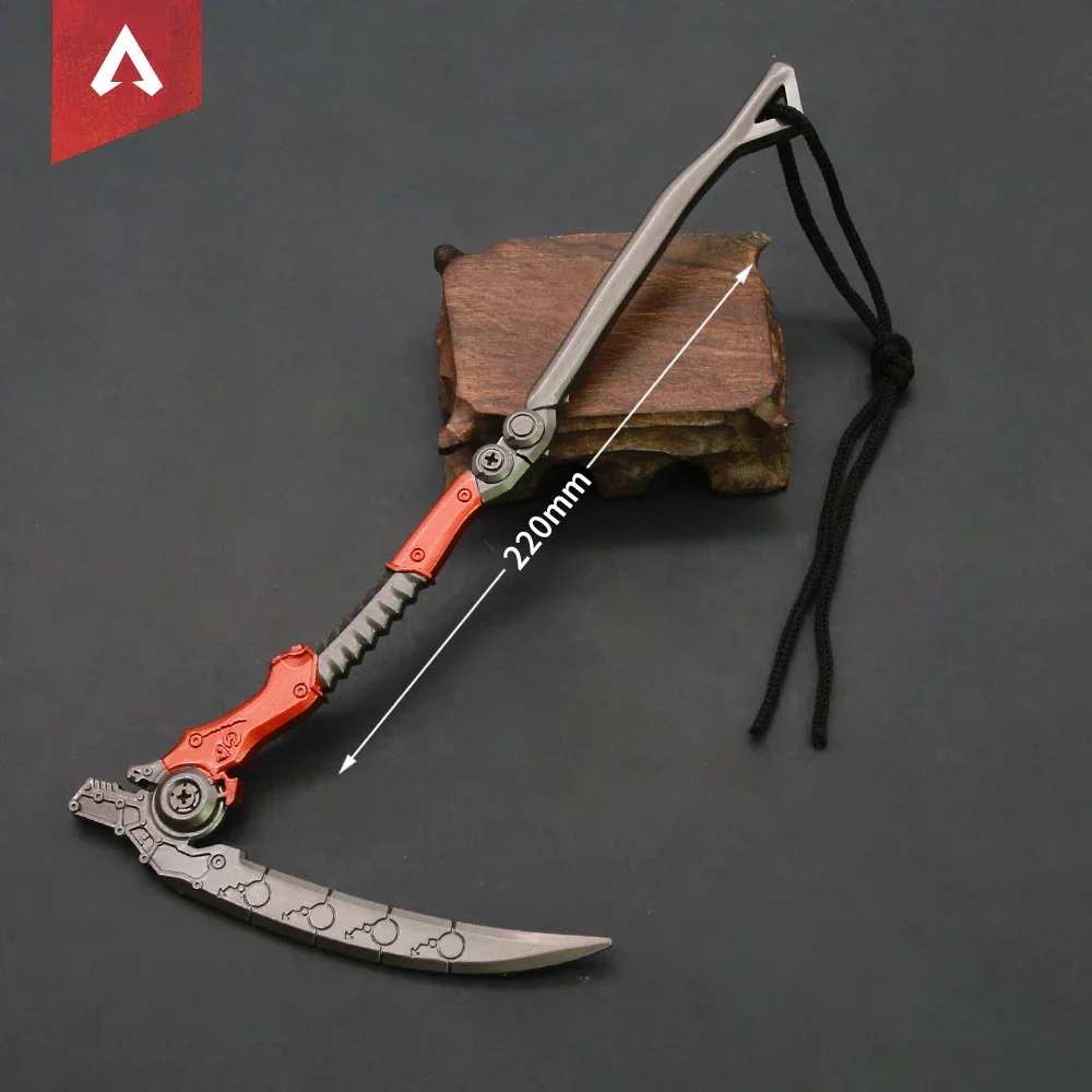 

Apex Legends Revenant Heirloom 22cm Dead Man's Curve Game Sickle Swords Japanese Katana Keychain Metal Weapon Gift Kids Toy