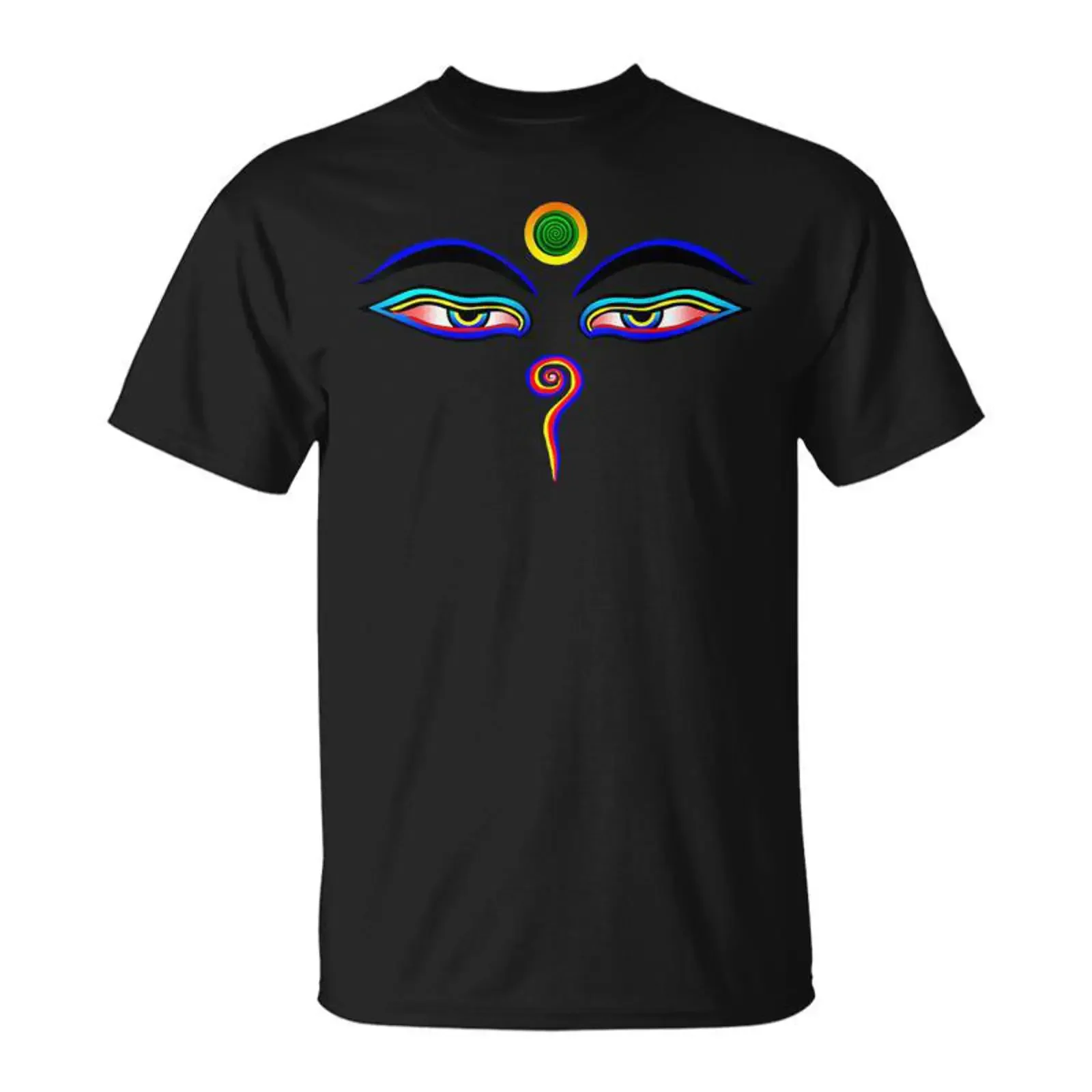 L'œil De Bouddha T Shirt Cadeauxyz vintage Washed graphic Comfortable Casual streetwear Unisex Stretched Slightly
