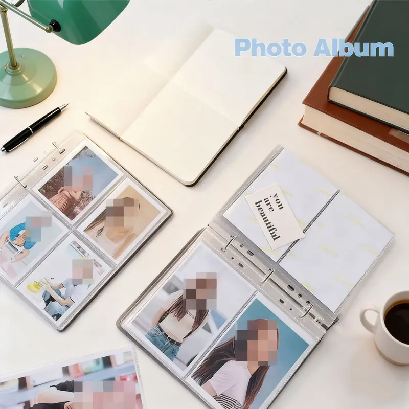 50pcs Convenient Loose Leaf Bags 1/2/4 Pockets Storage Binder 7 Holes Sleeves PVC Notebook Document Filling Folders Stationary