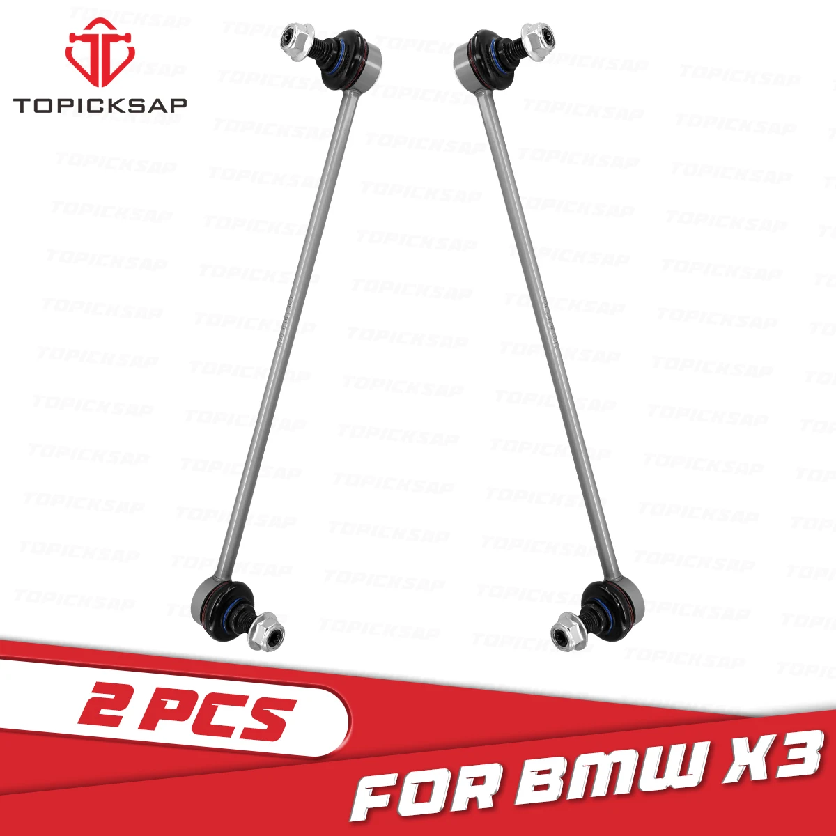 TOPICKSAP Pair Set Front Sway Bar Link Left Right Stabilizer Link Set for BMW X3 X4 F25 F26 XDrive 2011 - 2018 31306787164