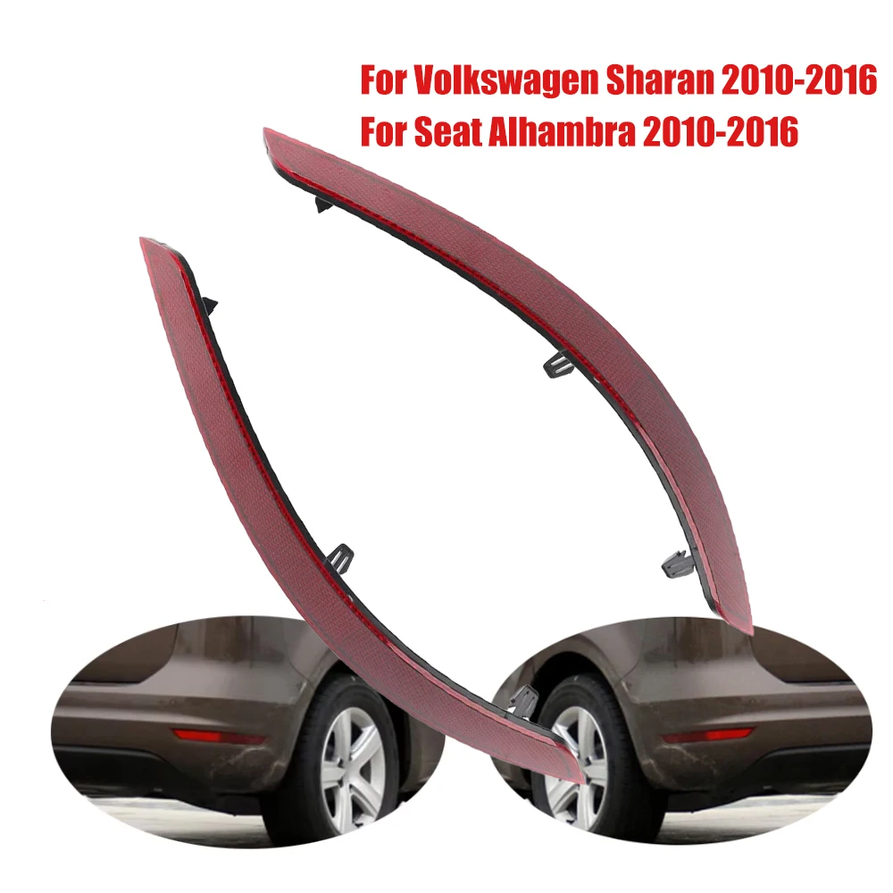 

LED Rear Bumper Reflector Light Left/Right Tail Brake Light For Volkswagen Sharan Seat Alhambra 2010~2016 7N0945105B 7N0945106B