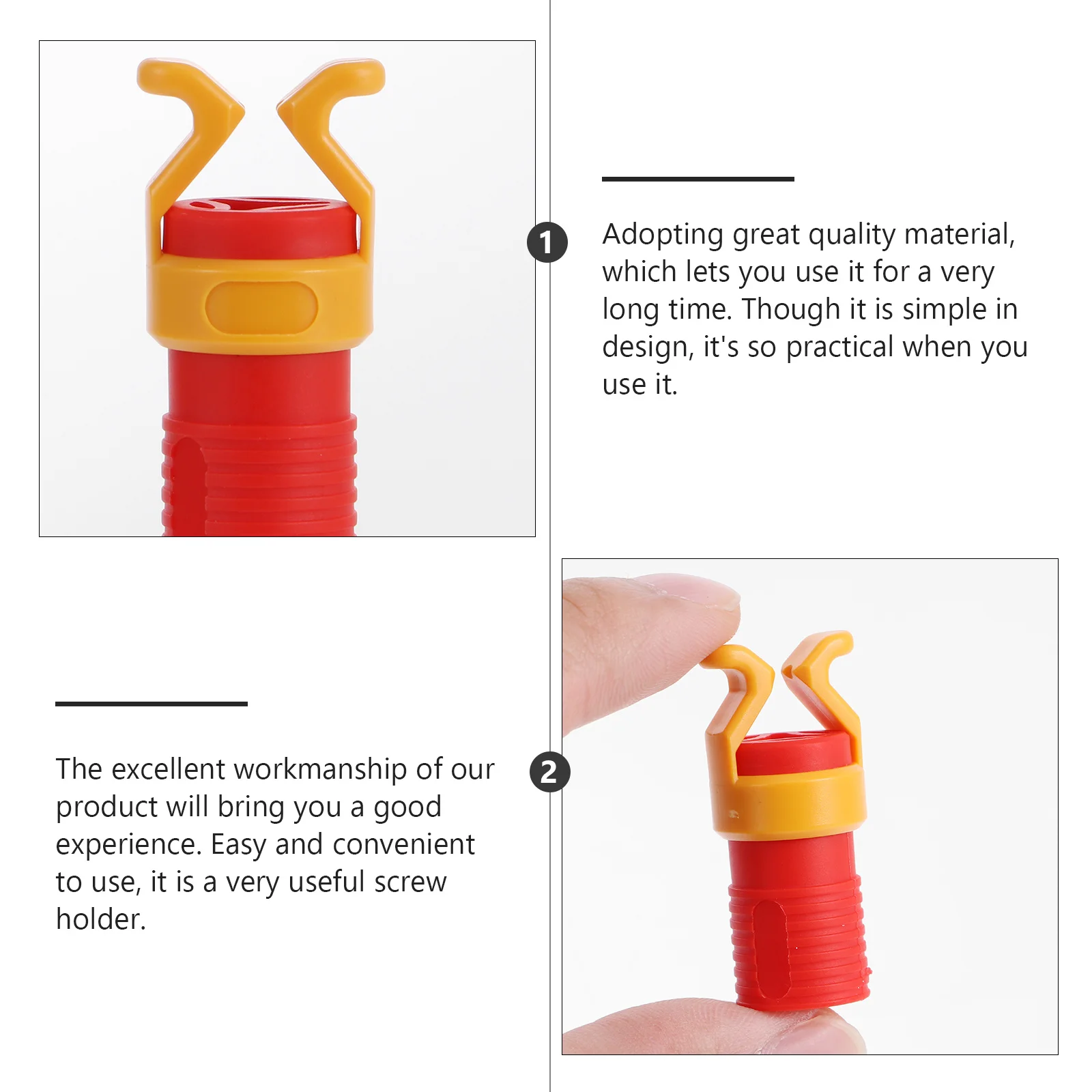 6 قطعة حامل المسمار Abs البلاستيك 6-8 مللي متر مقبض بت خفيفة الوزن دائم أداة نجارة المشبك قبضة مساعد تركيبات الأجهزة #4