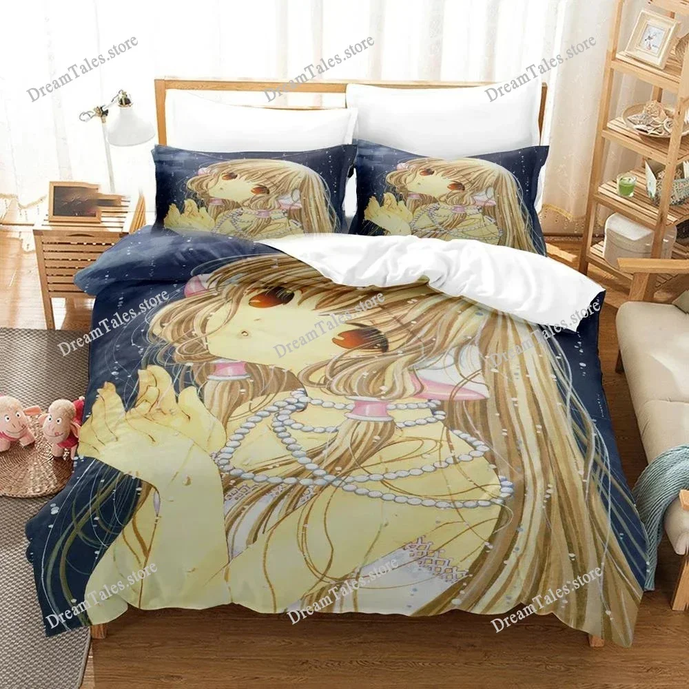 

Chobits Chi Luxury Bedding Set Japan Anime Duvet Cover Set Comforter Bedspread Linen Twin Single Size Printed Home Textile