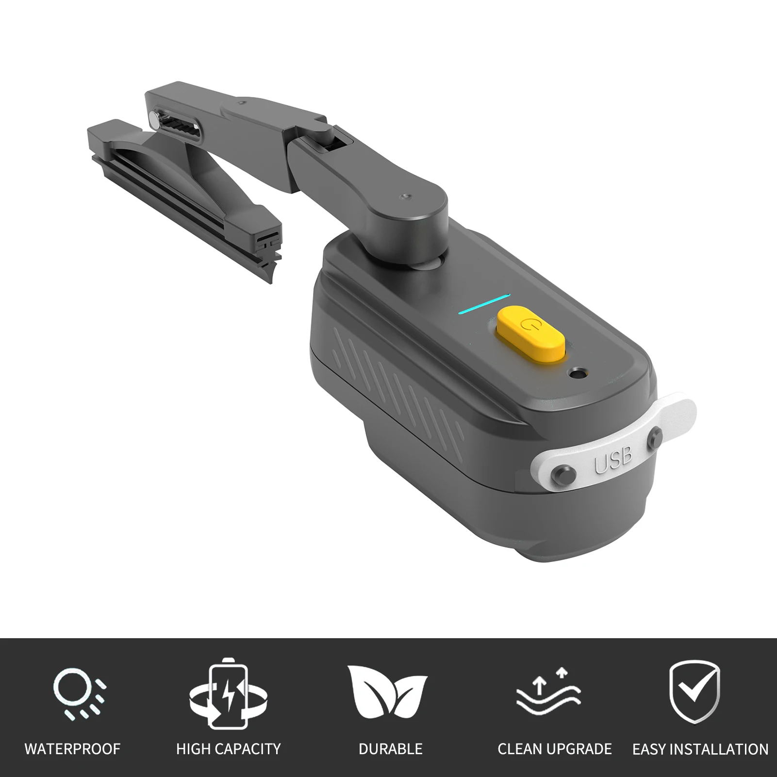 Motorcycle Helmet Wiper ABS High Toughness 2 Speed Adjustable Helmet  Wiper Motorcycle Helmet Wiper