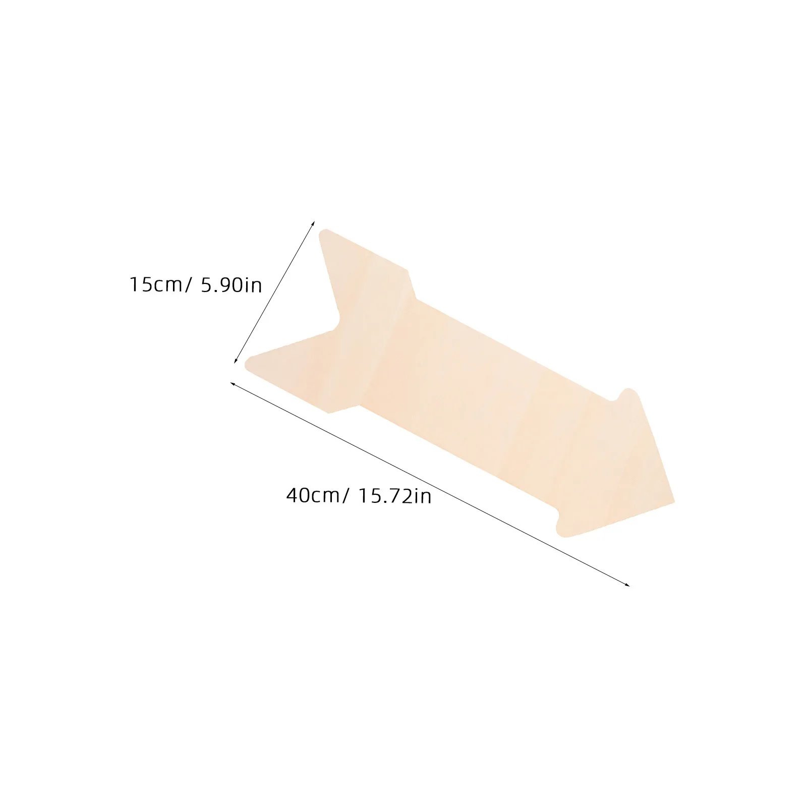 4Pcs Thickened Arrow Wood Slices Natural Color Smooth Surface DIY Painting Sign Blanks Unfinished Arrow Wooden Cutouts Party