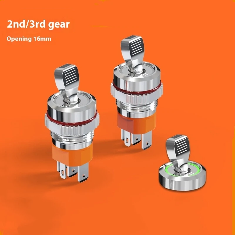 

16 мм сильноточный металлический кнопочный переключатель, кулисный рычаг с подсветкой, двухскоростной водонепроницаемый тумблер, кулисный переключатель