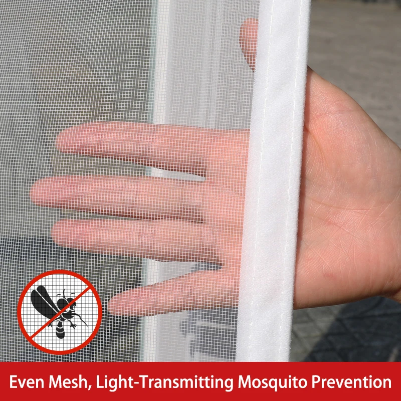 1 Zipper Window Screen, Self-Adhesive Mosquito-Proof Design, Breathable & Insect-Resistant, Fits Different Windows