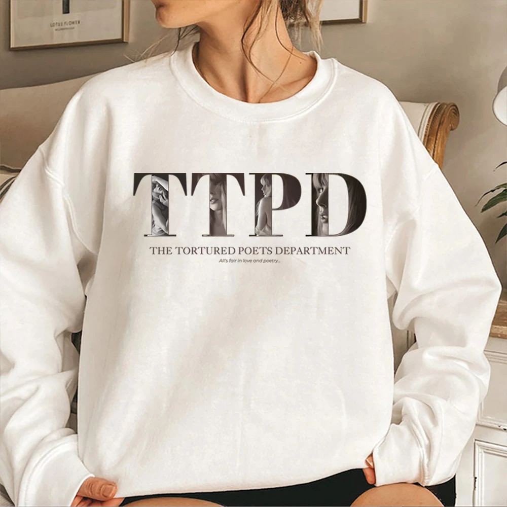 Ttpd Sweatshirt  All\'s Fair in Love and Poetry DOWN BAD Crying At The Gym Hoodie Florida!!! Tortured Poets Crewneck Sweatshirts